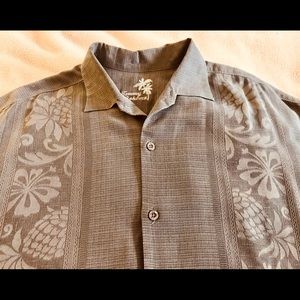 Tommy Bahama Short Sleeve Silk Shirt Size 1XB